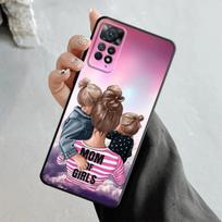 Telefono dėklas, skirtas Xiaomi Redmi Note 12 11t 11s 11 10 8 Pro 9 9s 9t 8t, skirtas Mi 10 8 9a 9c 10c K40 Fashion Woman Girl Super Mom Baby For Redmi K40 pink