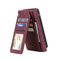 Piniginės kelių kortelių lizdo telefono krepšio dėklas, skirtas Samsung A10 A20 A30 A40 A50 A70 A20e A51 A71 A21s A12 A42 A52 A72 A32 5g atverčiamas odinis For A51 raudona