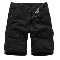 Summer Men's Capris Loose Overalls Shorts Large Sweatpants 40 juoda