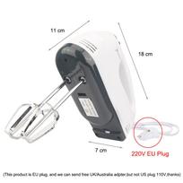 7 Speed Dough Hand Mixer Egg Beater Food Blender EU white