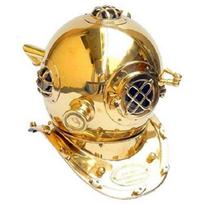 Pure Brass Single ring diving helmet scuba nautical mark IV