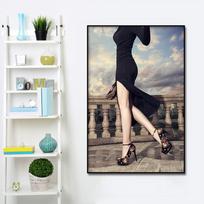 Seksualūs moteriški aukštakulniai Plakatai Šiaurės šalių stilius Modernus sienų dekoro dizainas svetainei miegamojo sienų tapetai Namų apdailai 21*30cm
