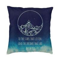 Sarah J.Maas ACOMAF ACOTAR To The Stars Who Listen Throw Pillow Cover Living Room Decoration Cozy Pillowcase Sofa Cushion Cover 30x30cm 12x12in