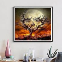 5D Diy Diamond Painting Kissing Tree Frog Diamond Embroidery Full Lay Anime Cross Stitch Kits Home Decor Handmade Gift Round 25x25cm