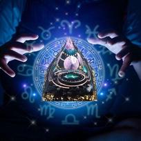 Orgonito piramidė Zodiako žvaigždynas Šaulys Ametistas