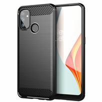 „OnePlus Nord N100“ dėklas, skirtas „OnePlus Nord 2 N200 N10 5G CE 9 9R 9RT 8T 8 Pro 7T 6 6T Cover Shell Capa Silikoninis TPU telefono dėklas ForOnePlus Nord N100 juoda