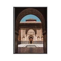 Islamo plakatas Maroko durys Arabų dekoratyvinė tapyba Sienos Menas Drobė Tapyba Gyvenamasis kambarys Namų apdaila Spausdinti paveikslėlį Cuadros 21X30cm No Frame black