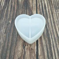 3D Love Heart silikoninis pelėsis Valentino dienai Dovana pasidaryk pats žvakės formos aromatinis gipso tinkas Romantiškas namas balta