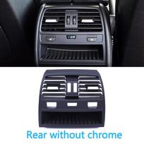 Rear Fresh Air Conditioning AC Vent Grille Outlet Cover Panel Replacement For BMW 7 Series F01 F02 730 735 740 Rear-Three Holes gray