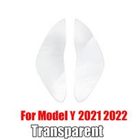 Front Headlamp Car Styling Sticker For Tesla Model Y  2022 Headlamps TPU Smoked Black Headlights Protector Film Front Transparent