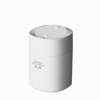 Mini oro drėkintuvas 220 ml, purkštuvas, įkraunamas per USB, aromaterapinis difuzorius, automatinis išsijungimas, itin tylus, skirtas naudoti namuose ir biure, su naktine lempute white
