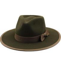 Pilka Moteriška Vyriška Vilnonė Fedora Skrybėlė Su Kaspinėle Džentelmeniška Elegantiška Moteris Žieminė Rudeninė Platus Kraštas Džiazinė Bažnytinė Panama Sombrero Kepurė 56-58CM black