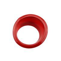 Color My Life Car Chrome Ignition Switch Key Decoration Ring Circle Trim Sticker for Jeep Compass 2017- mėlyna