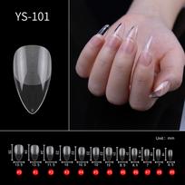 504Pcs Nail Tips Quick Extension Press On False Nails Tips Manicure Nail Art Manicure 101 gray