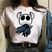 2021 Hollow Knight Marškinėliai Japoniški Anime Medvilniniai Drabužiai Trumpomis Rankovėmis Marškinėliai Kawaii Estetiški Drabužiai Grafiniai Vintažiniai Marškinėliai Unisex L white