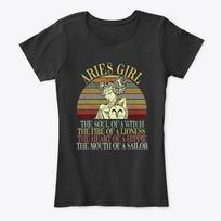 Aries Girl The Soul Of Witch Premium Tee T-Shirt S