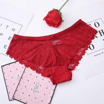 Nėriniai moteriškos kelnaitės Besiūliai žemu juosmeniu apatiniai apatiniai kvėpuojantys stringeliai G-String S-2XL plius dydis XXL ruda