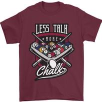 Less Talk More Chalk Funny 9 Ball Pool Unisex T-shirt S