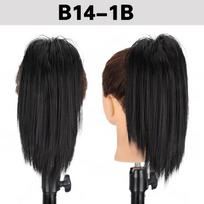 MERISIHAIR sintetinė Claw Clip Netvarkingų plaukų kuodelių priauginimai Banguoti garbanoti plaukų gabaliukai moterims Claw Clip surišti į uodegą plaukų kuodeliai, skirti kasdieniniam naudojimui Cosplay 25cm