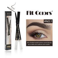 „Fit Colors“ dvigalvis „Wild“ antakių pieštukas, automatinis sukimasis, atsparus vandeniui ir prakaitui, ir ilgai išliekantis fiksuojantis antakių pieštukas 04 black