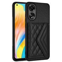 Prabangus CC stiliaus kelių kortelių lizdai Piniginės odinis dėklas galinis dangtelis, skirtas OPPO A17 A38 A18 A58 A58X A78 A1X A78 K11X Reno10 OPPO Reno 10/Reno 10 Pro juoda