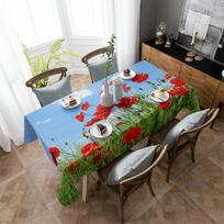 Gėlės Dangus Debesys Stalo staltiesė Šventinis dekoras Vandeniui atsparios Stačiakampės staltiesės Vestuvių dekoras Stalo užtiesalas 4pcs 33x48 Table mat gray