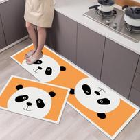 Madingas paprastas šiaurietiško stiliaus virtuvės grindų kilimėlis Buitinis kilimas ilgos juostos durų kilimėlis Modernus namų dekoras 40cmx60cm 40cmx120cm orange