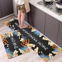 Madingas paprastas šiaurietiško stiliaus virtuvės grindų kilimėlis Buitinis kilimas ilgos juostos durų kilimėlis Modernus namų dekoras 40cmx60cm 40cmx120cm gray