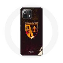 Coque Xiaomi Mi 11 Lite rcl lens orange fond noir juoda