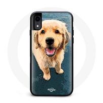 Minkštas dėklas - Auksaspalvis retriveris - Iphone XS - Juodas - Universalus