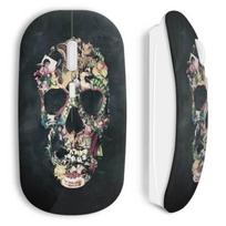 Souris sans Fil Tête de mort Vintage