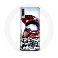 Case - Maniacase - Samsung Galaxy A70 - Black - Soft - MotoCross juoda