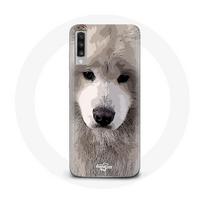 Case - Samsung - Galaxy A70 - Soft - Gray - Dog Breed pilka