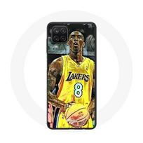 Coque Samsung Galaxy A12 Kobe Bryant Dunk lakers 8 NBA Noir juoda