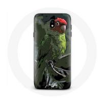 Coque pour Samsung Galaxy J7 2017 Pionus Perroquet Rouge Vert