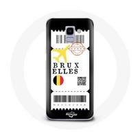 Dėklas Samsung Galaxy A6 2018 Lėktuvo bilietas Briuselis Belgija
