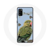 Coque pour Samsung Galaxy S20 plus Perruches Oiseaux vert