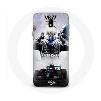 Coque pour Samsung Galaxy j7 2017 Formule 1 Valtteri Bottas pilote de course F1 Noir