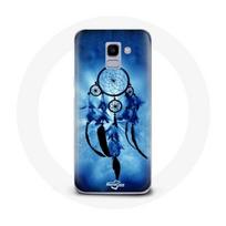 Coque pour Samsung Galaxy A6 2018 Attrape rêve bleu mėlyna