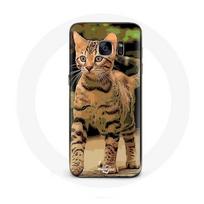 Coque pour samsung galaxy S6 edge Bengal Race de chats dessin Animé
