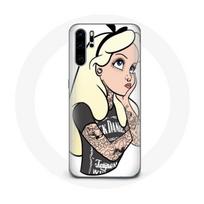 Coque pour Huawei P30 Alice Princesse tatouée