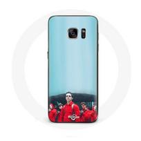 Coque pour Samsung Galaxy S6 Edge La casa de papel Berlin Rio et Tokyo Fond Bleu