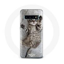 Coque pour Samsung Galaxy S10 Edge Chaton Bengal mignon