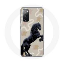 Coque pour Samsung Galaxy S20 FE Frison Noir Race de cheval juoda