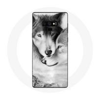 Coque pour Samsung Galaxy Note 9 Loup Duo animaux