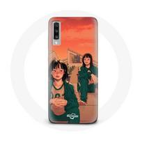 Coque pour Samsung Galaxy A50 Squid Game Kang Sae Byeok Numéro 067 Et Ji Yeong Numéro 240