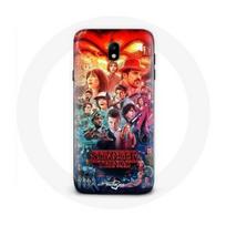 Coque pour Samsung Galaxy J7 2017 Stranger Things Teaser Saison 4 Affiche Personnages Art