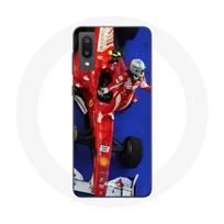 Coque pour Samsung Galaxy A02 Formule 1 Fernando Alonso Pilote automobile F1 Rouge