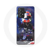 Coque pour Samsung Galaxy A52 Formule 1 Pierre Gasly Pilote automobile F1 Rouge Bleu