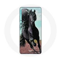 Coque pour Samsung Galaxy S20 FE Le Cheval Noir De La Race Frisonne juoda